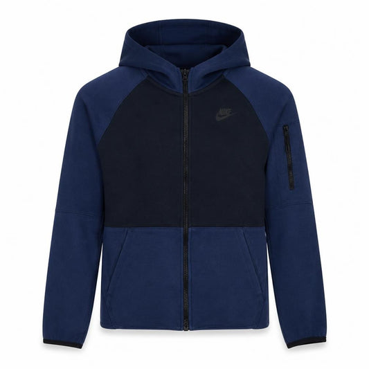Nike Men's Blue Full Zip Hoodie Size M Fleece Athletic Wear