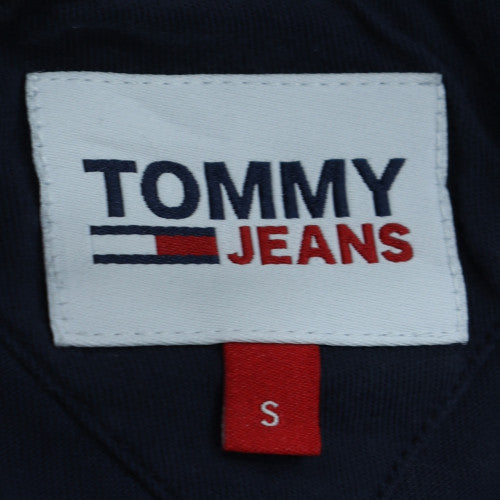 Tommy Jeans Men's Navy Blue Small Cotton Crew Neck T-Shirt