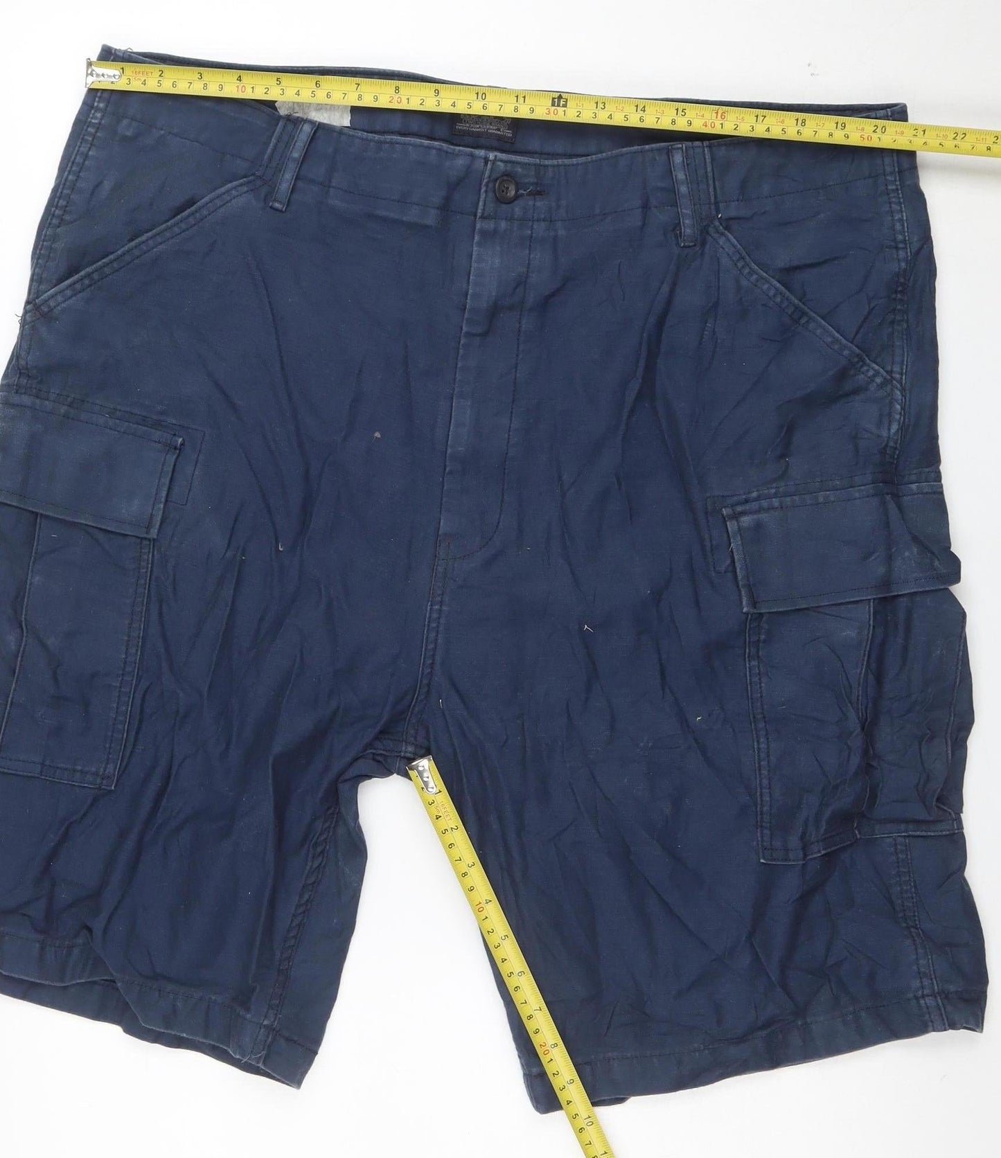 Levi's Men's Blue Cotton Cargo Shorts Size L 34in