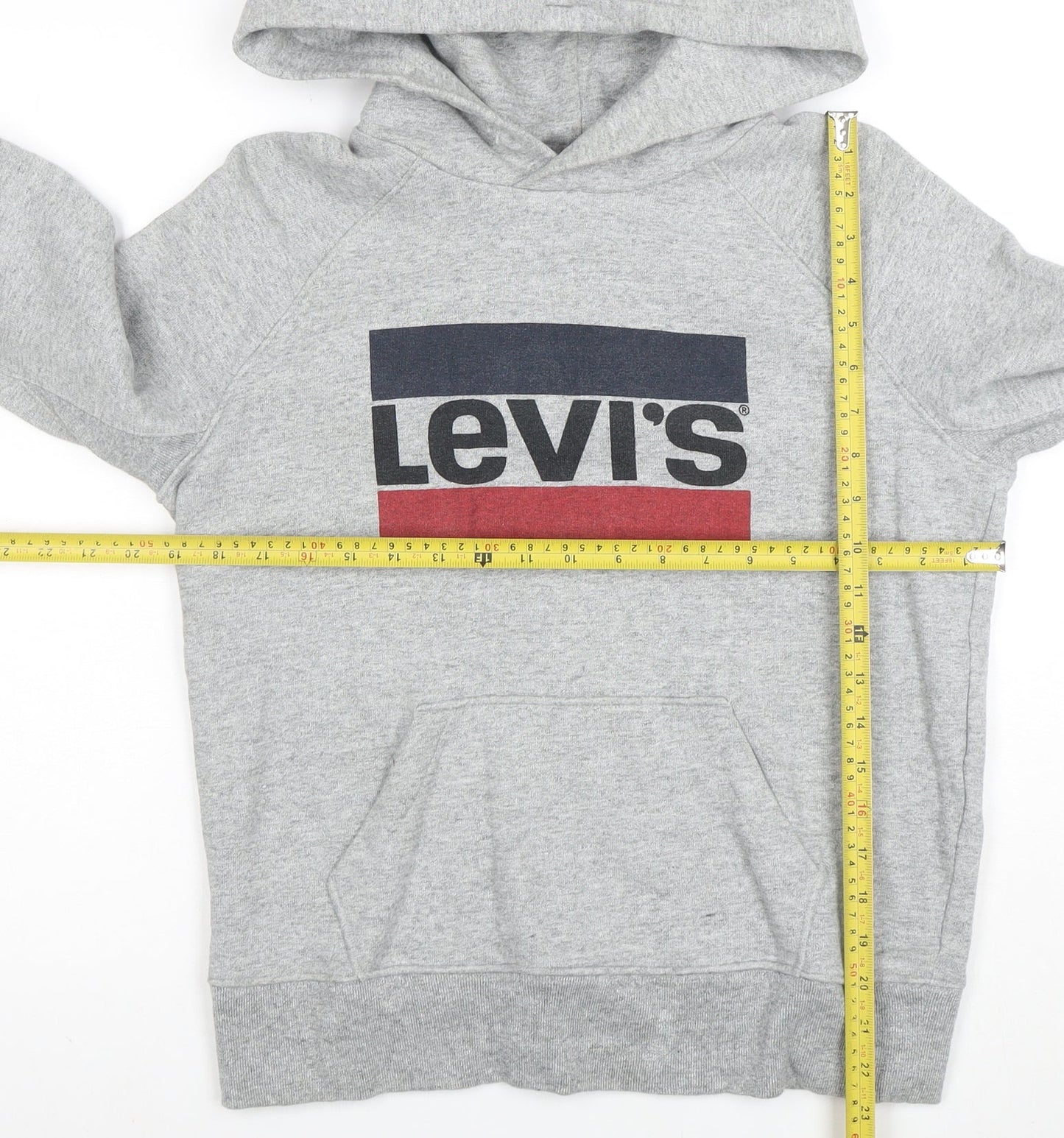 Levi's Men's Grey Pullover Hoodie XS Classic Logo Sweatshirt