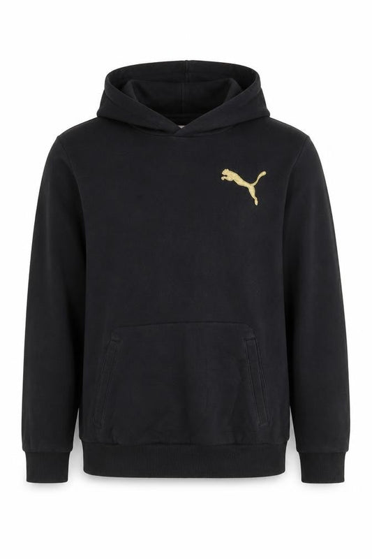 Puma Mens Black 2XL Pullover Hoodie Sweatshirt With Logo
