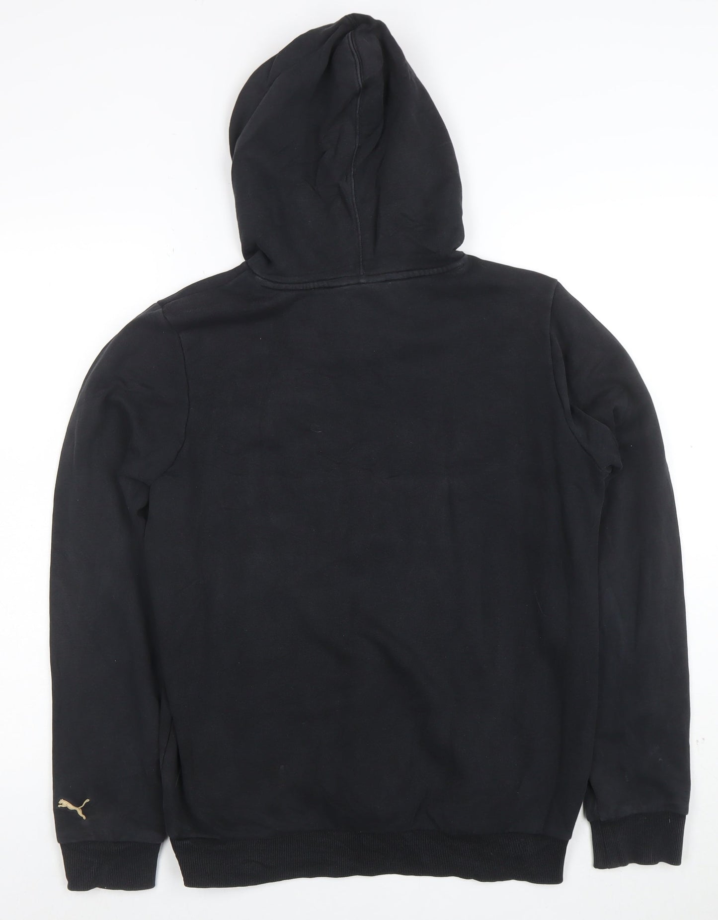 Puma Mens Black 2XL Pullover Hoodie Sweatshirt With Logo
