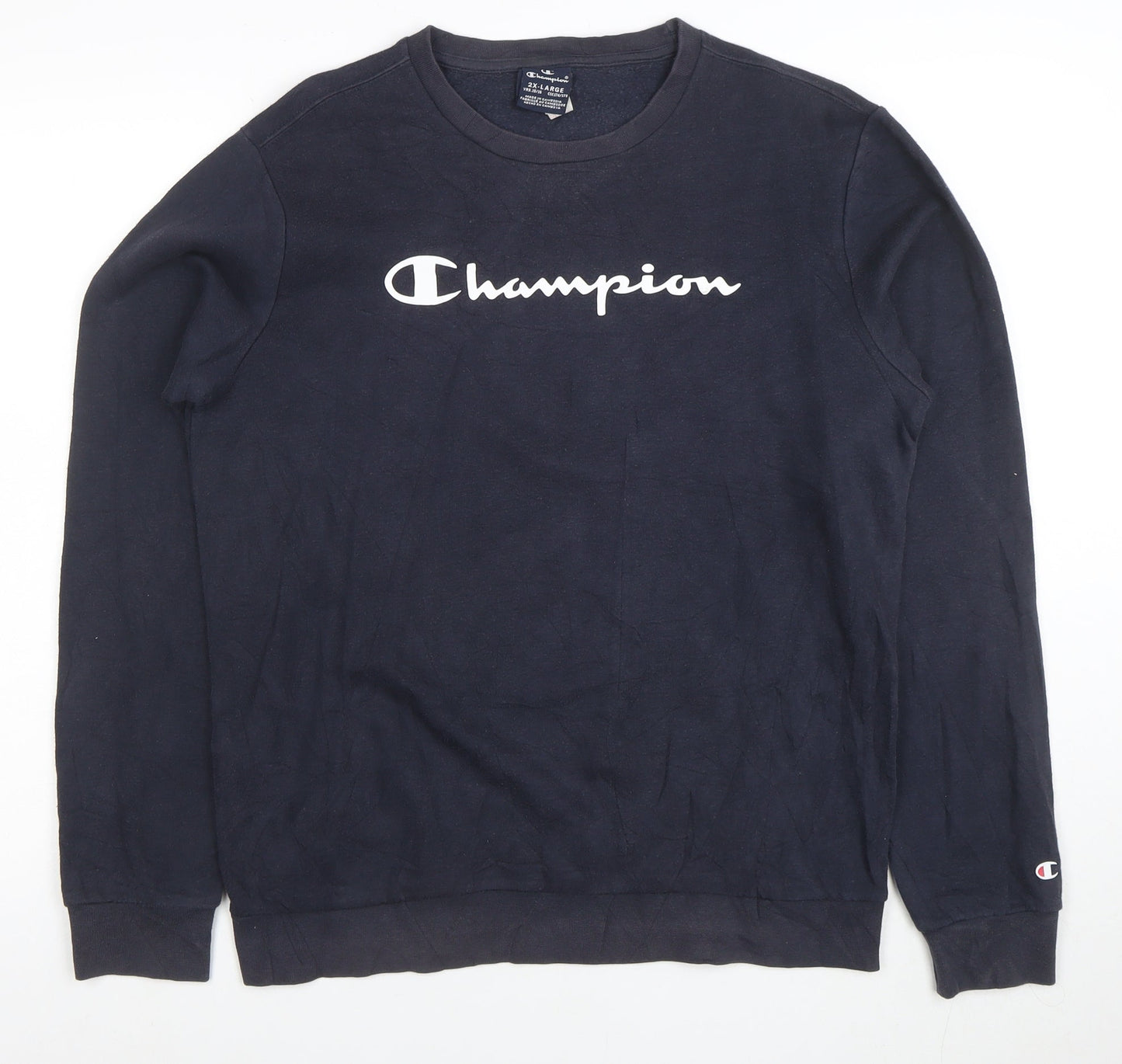 Champion Boys Navy Blue 2XL Crew Neck Pullover Sweatshirt
