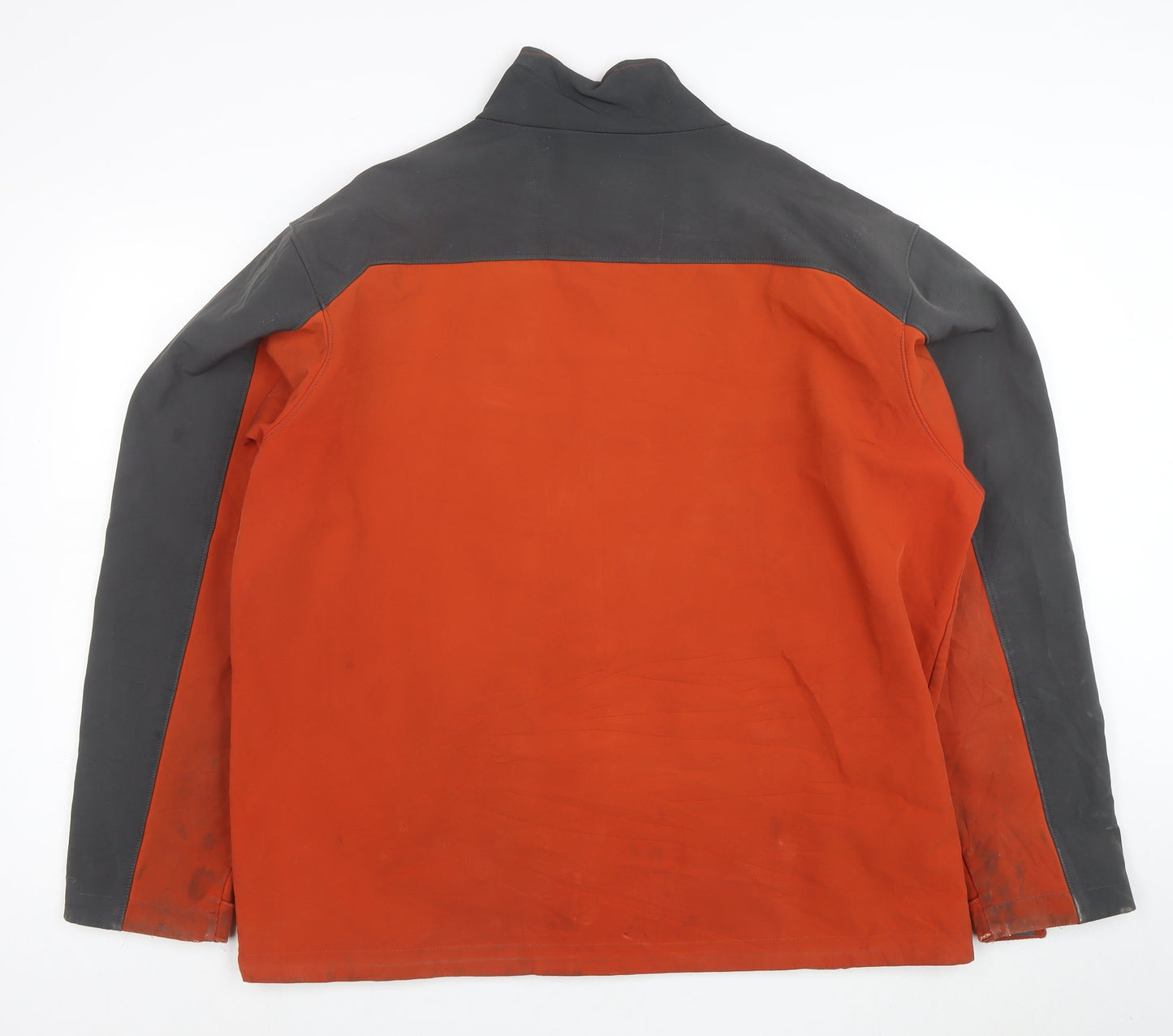 Columbia Mens Orange XL Soft Shell Outdoor Jacket Windproof