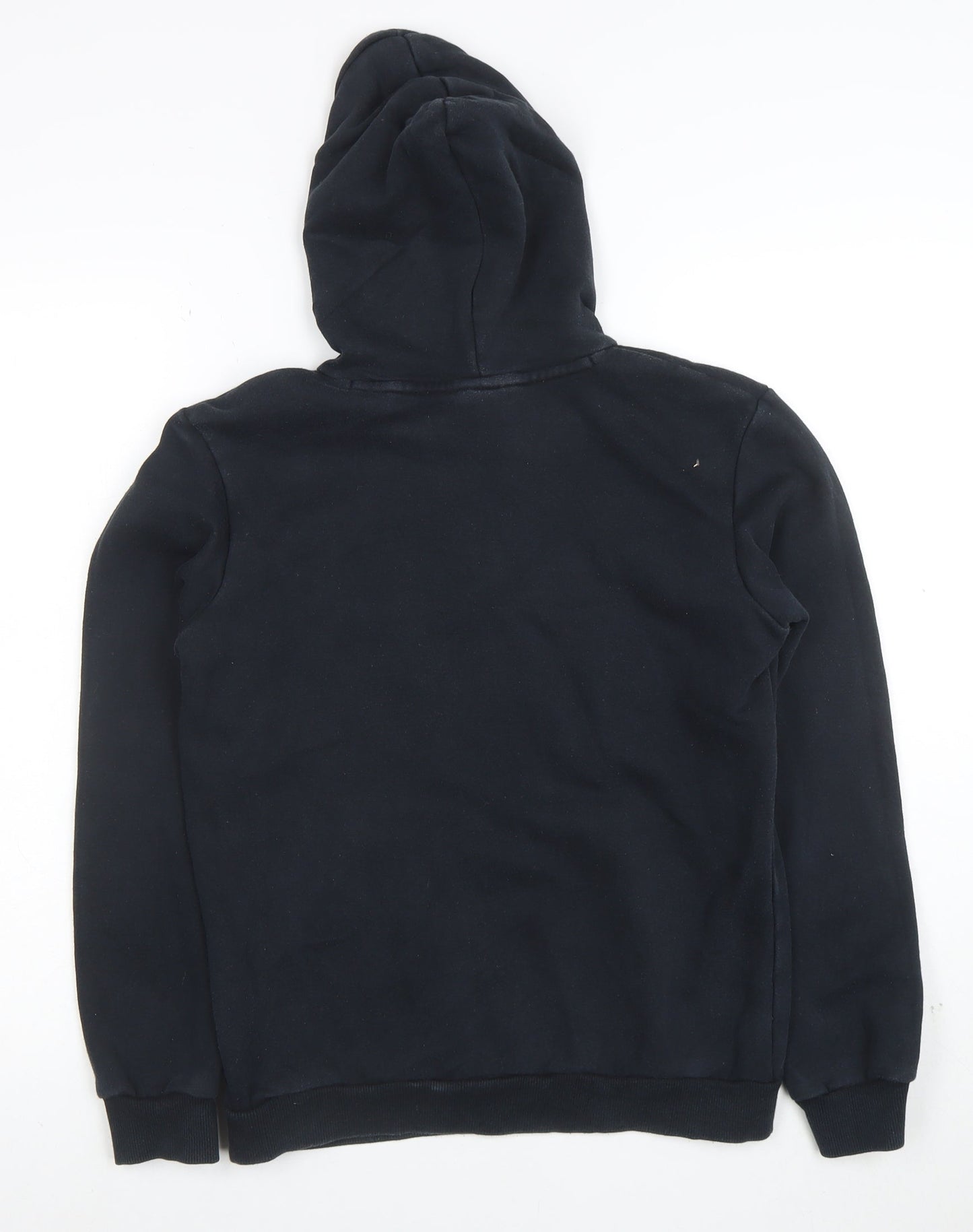 Puma Boys Black Pullover Hoodie XL 16 Cotton Blend Logo Print