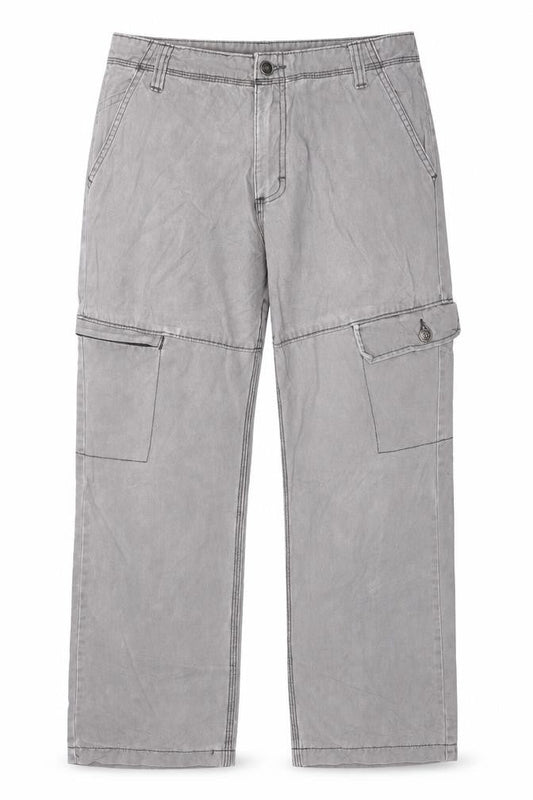 Lee Womens Grey Cargo Slim Fit Jeans Size 16