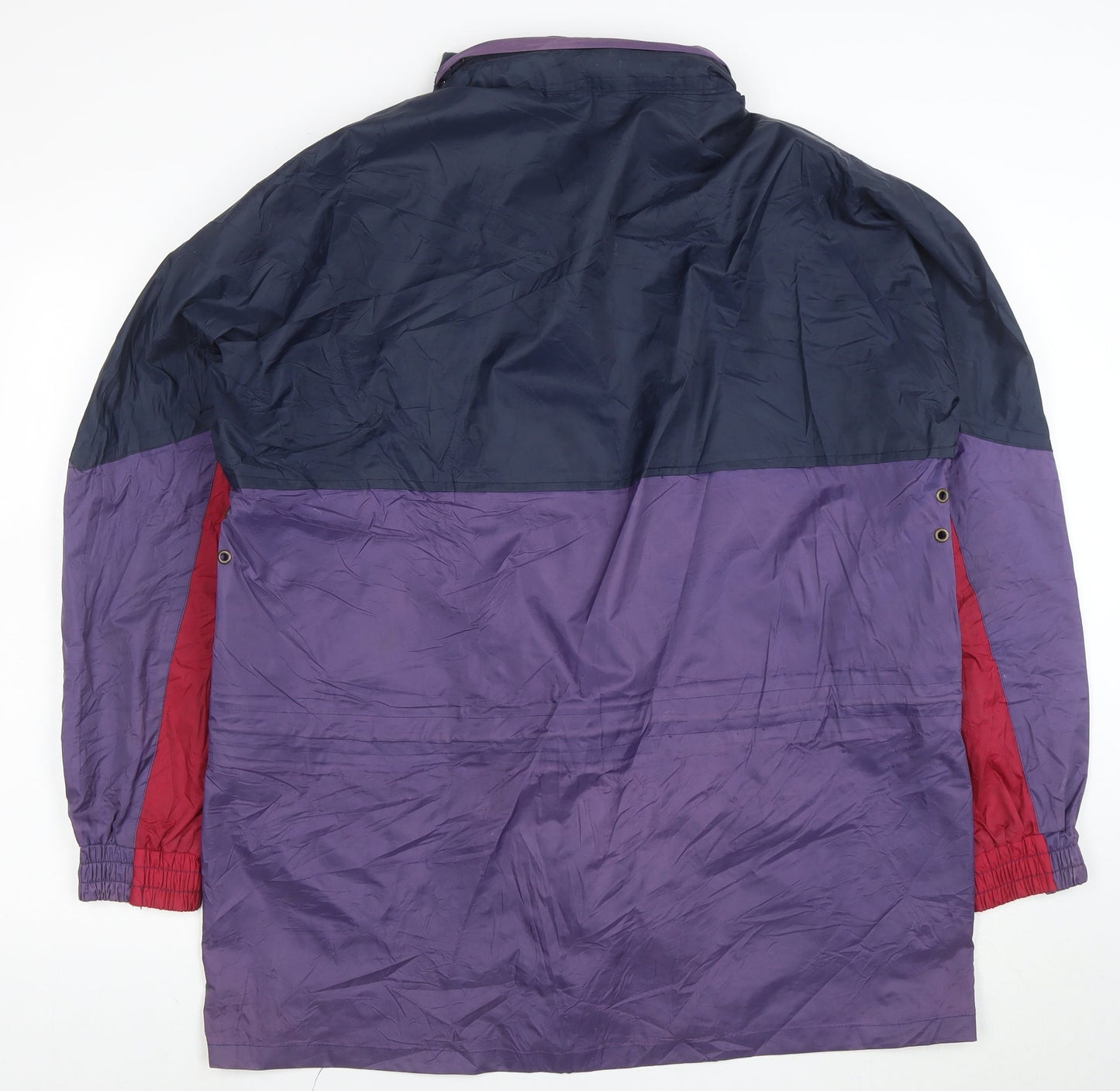 Millers Mens Navy Purple Red X-Large Windbreaker Waterproof Jacket