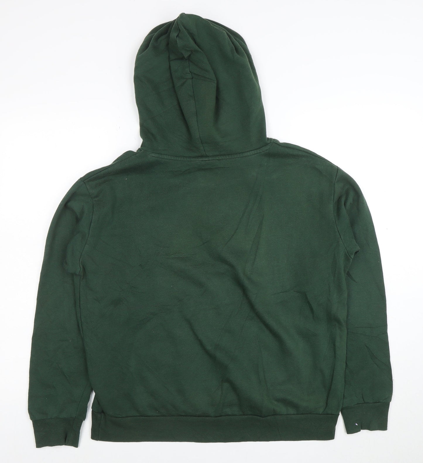 Disney Women's Green Pullover Hoodie Size S 10/12 Hooded Graphic Print