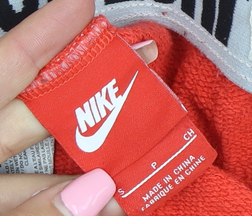Nike Men's Red Jogger Sweatpants Size S Regular Fit Cotton Blend