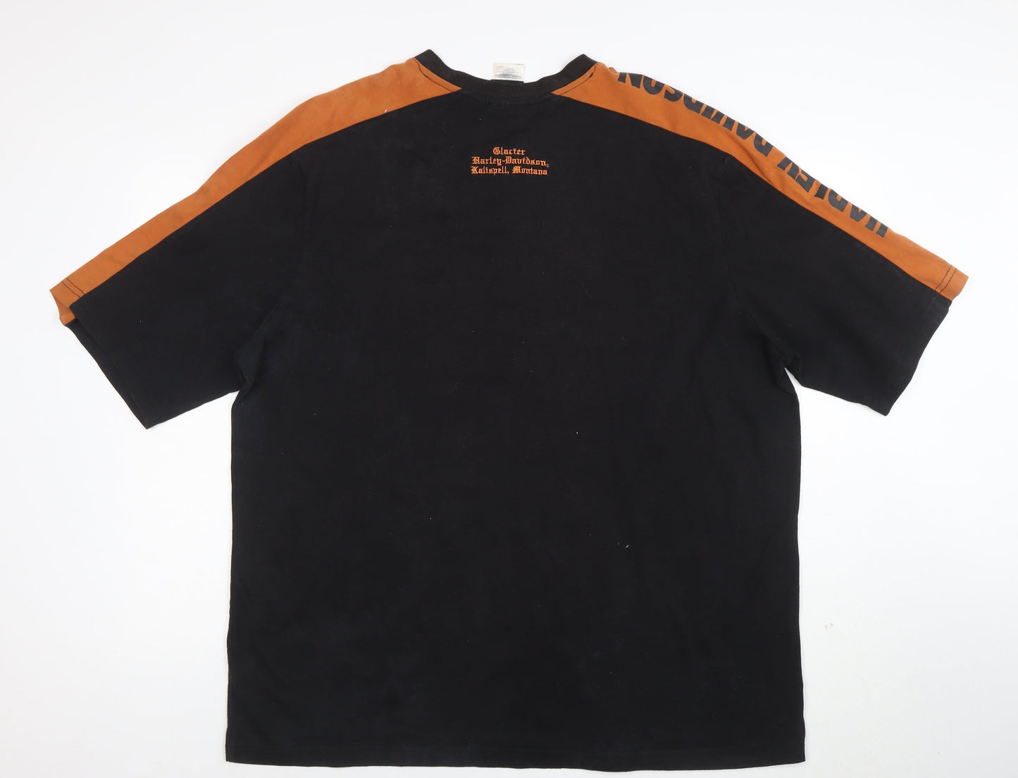 Harley-Davidson Men’s Black 2XL Henley Biker T-Shirt