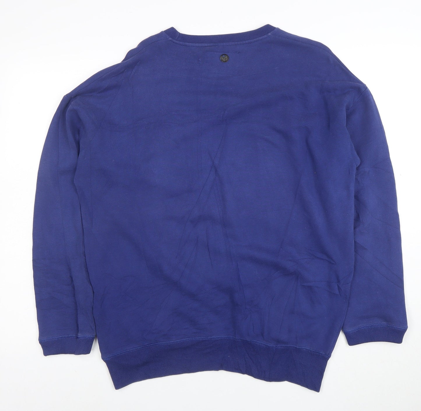Lee Men’s Blue Graphic Worker Sweatshirt S Pullover Crew Neck