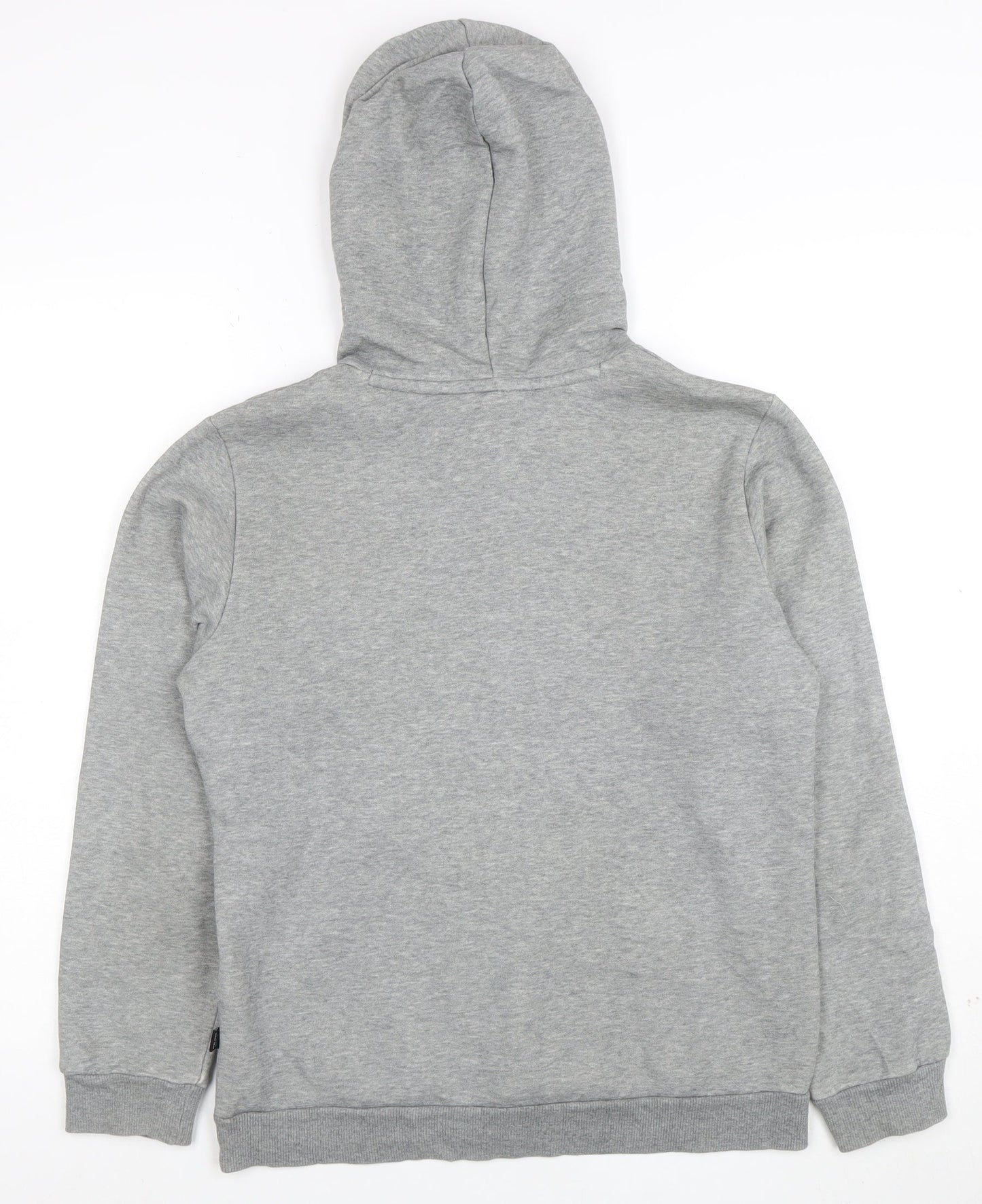 Puma Boys Grey Pullover Hoodie Size 14-15 Years Cotton Blend