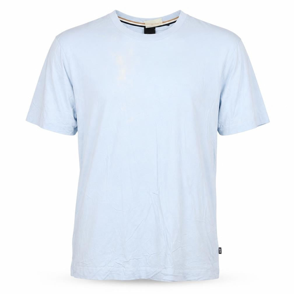 BOSS Men's Blue Cotton Crew Neck T-Shirt Size L Regular Fit