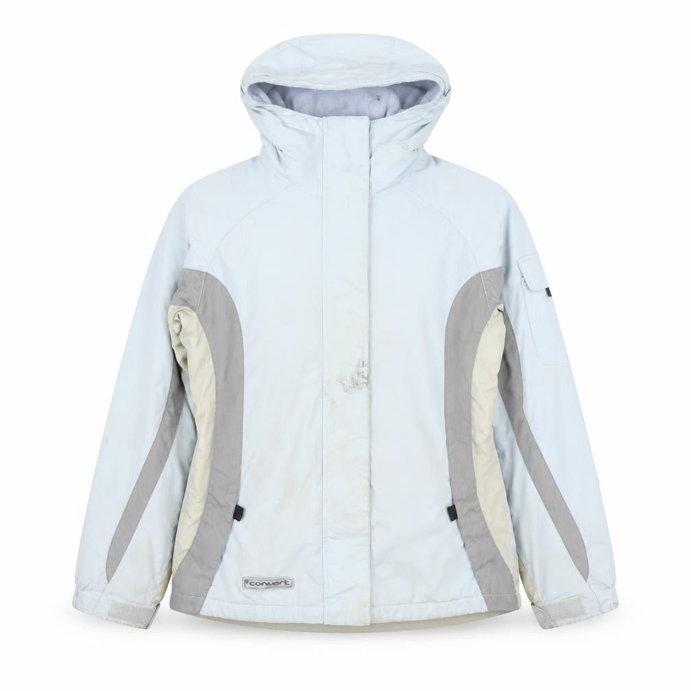 Columbia Women’s Blue Hooded Ski Jacket Size 18/20 Waterproof Lined
