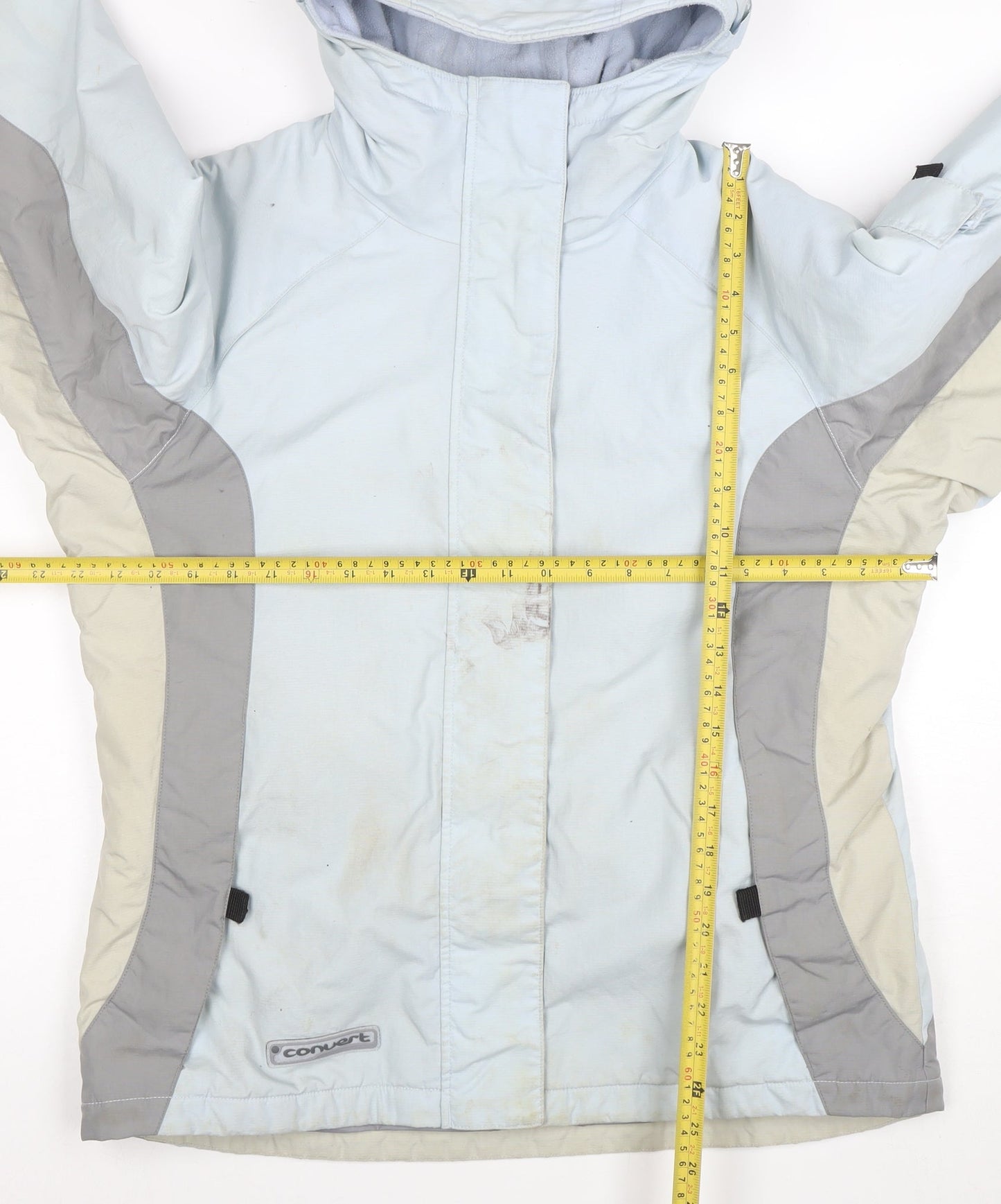Columbia Women’s Blue Hooded Ski Jacket Size 18/20 Waterproof Lined