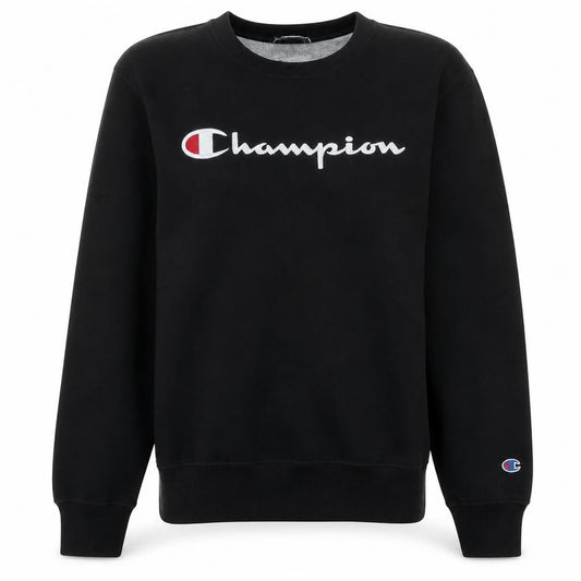 Champion Men's Black Small Pullover Logo Fleece Sweatshirt