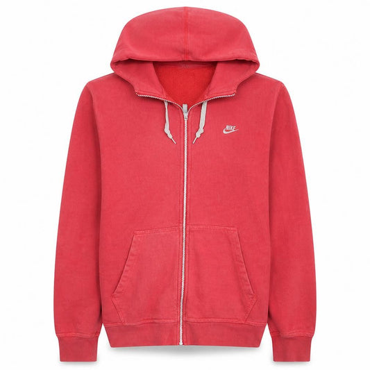 Nike Men's Red Full Zip Hoodie L Fleece Sportswear