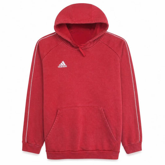 Adidas Men's Red 2XL Pullover Hoodie Fleece Sports Sweatshirt