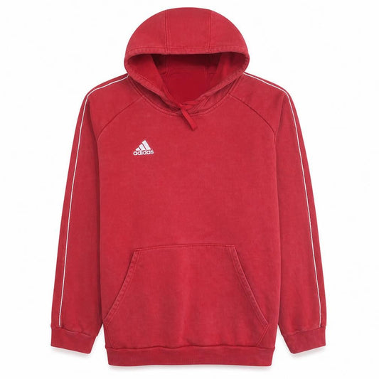 Adidas Men's Red 2XL Pullover Hoodie Fleece Sports Sweatshirt