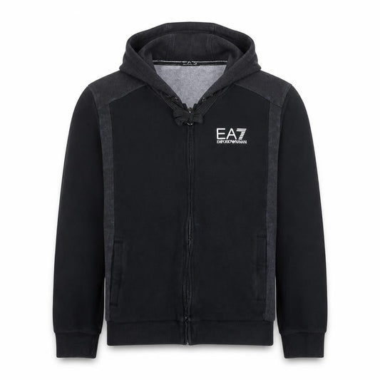 Emporio Armani EA7 Men's Black Full Zip Hoodie Size L