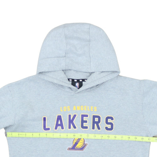NBA Youth Boys Grey Los Angeles Lakers Pullover Hoodie Size 16