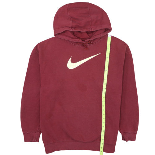 Nike Women's Burgundy Pullover Hoodie Medium Cotton Blend Sweatshirt