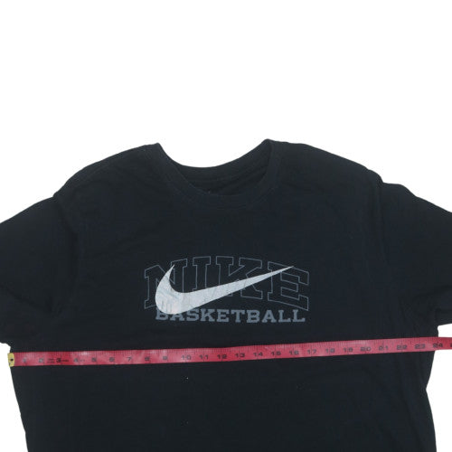 Nike Men's Black Basketball Dri-Fit T-Shirt XL Cotton Blend Crew Neck