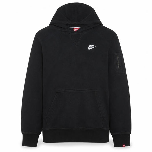 Nike Men's Black Pullover Hoodie M Regular Fit Sports Style