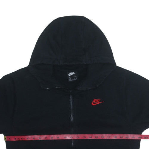 Nike Men's Black Full Zip Hoodie S Fleece Sweatshirt