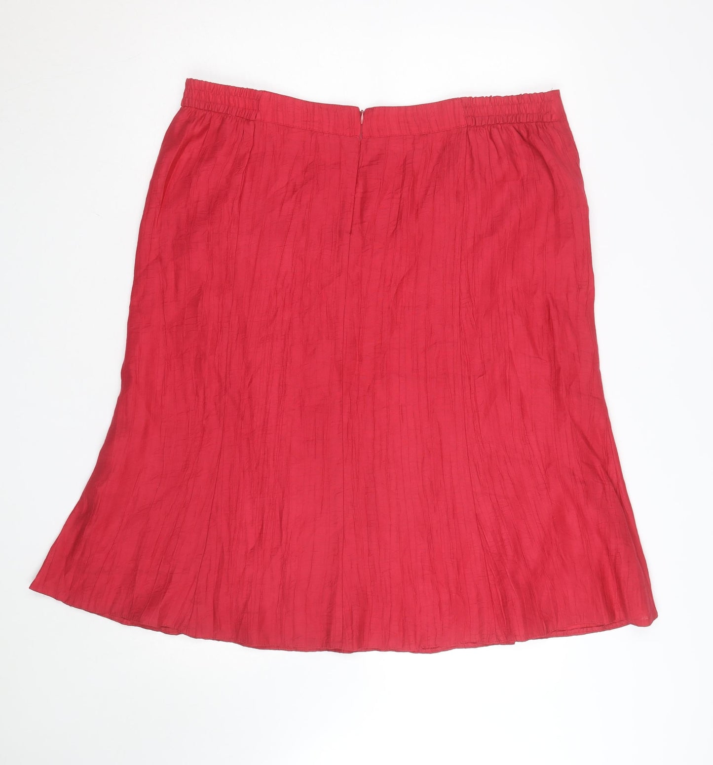 Cavia Women's Red A-Line Knee Length Skirt Size 12