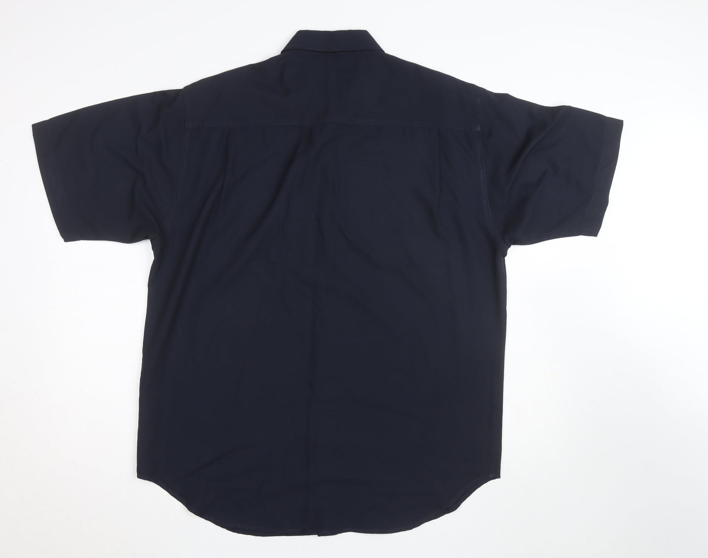 Contemporary Tailoring Men's Blue L Short Sleeve Button-Up Shirt