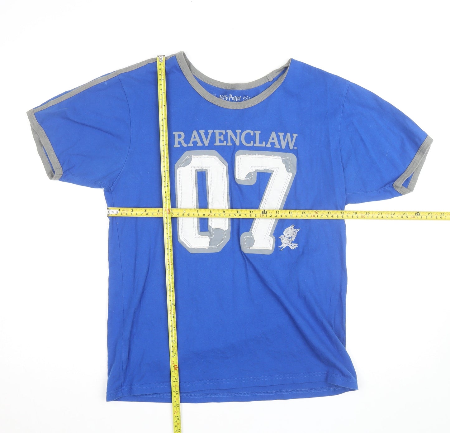 Harry Potter Women’s Blue Ravenclaw Ringer T-Shirt Size L