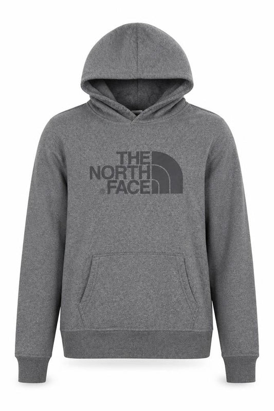 The North Face Boys Grey Pullover Hoodie XL Youth Cotton Blend