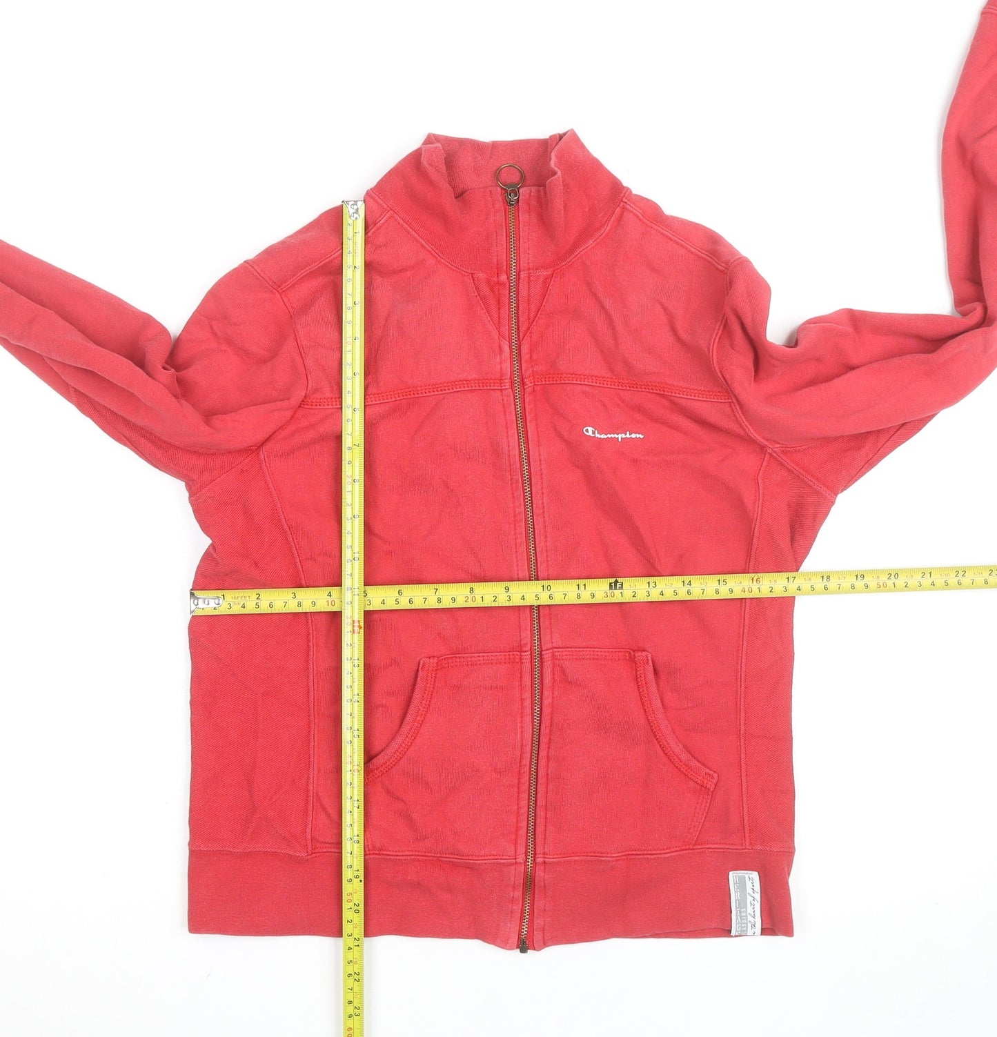 Champion Mens Red Medium Full Zip Track Jacket Heritage Classics