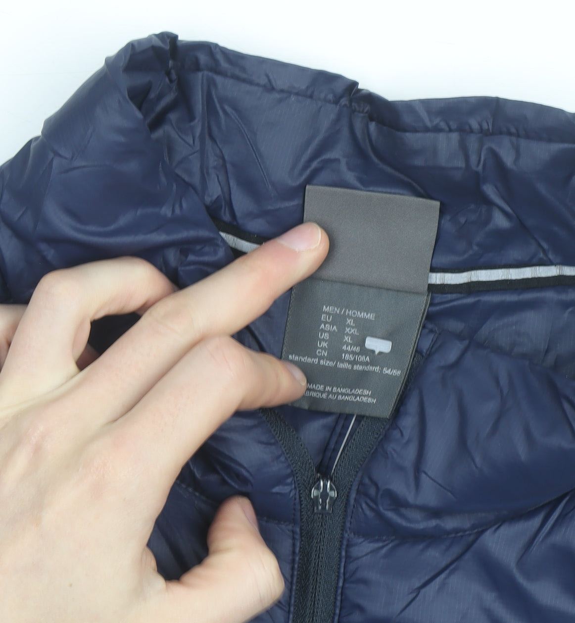 Jack Wolfskin Men Blue XL Quilted Lightweight Bodywarmer Gilet