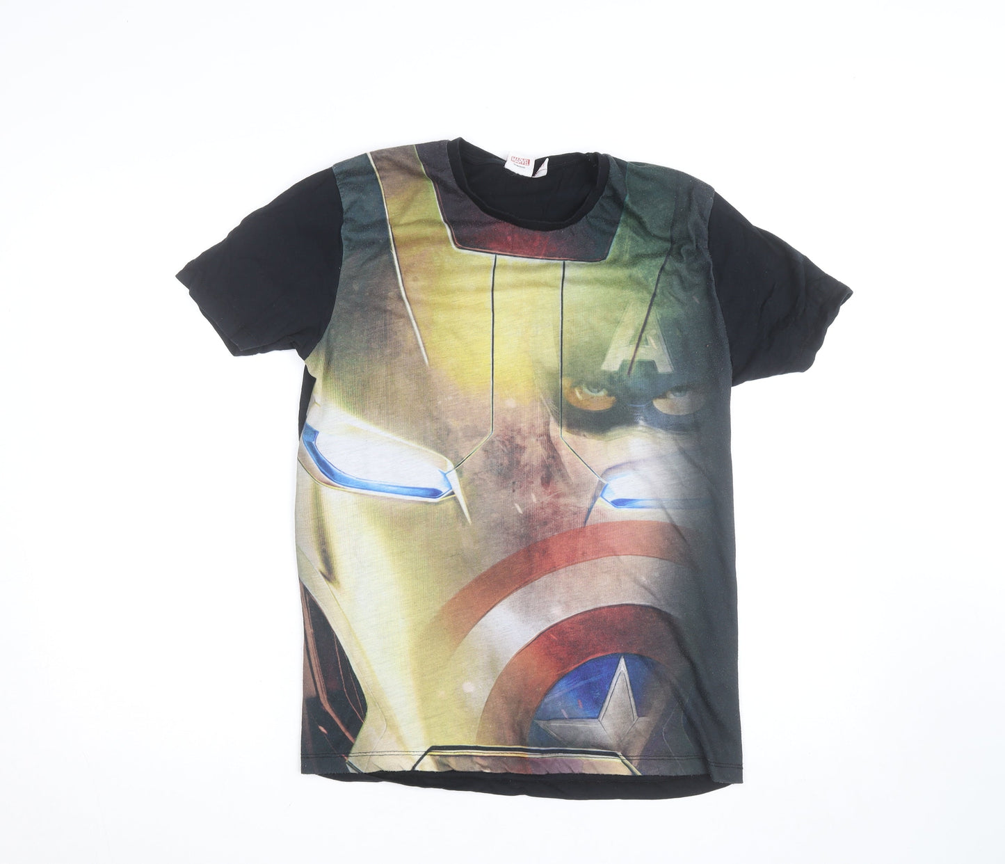 Marvel Men's Multicoloured Medium Graphic Print Superhero T-Shirt