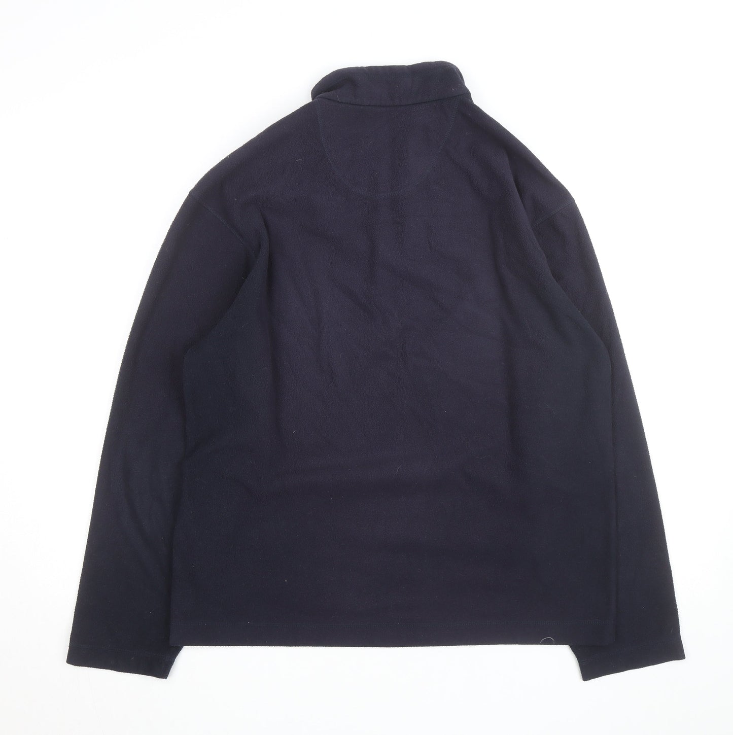 Marks and Spencer Men's Blue Fleece 1/2 Zip Pullover Jacket Size M