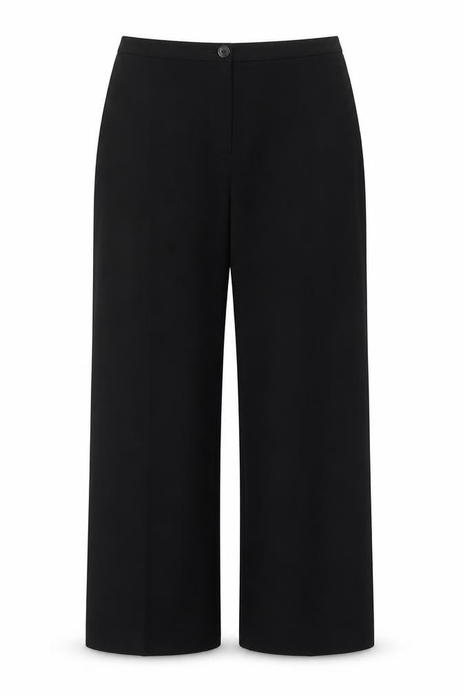 Basler Women's Black Wide-Leg Tailored Trousers Size 12