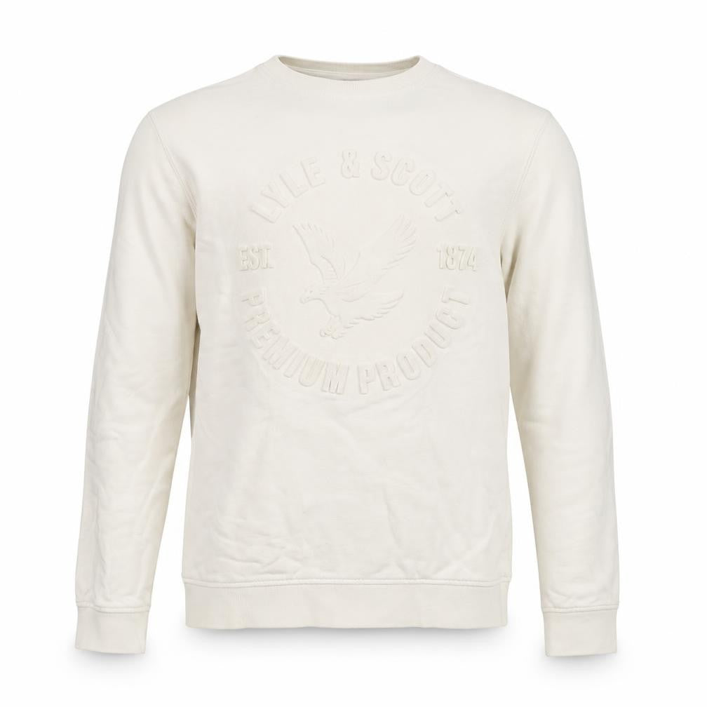 Lyle & Scott Teens White Logo Sweatshirt 14 Slim Pullover