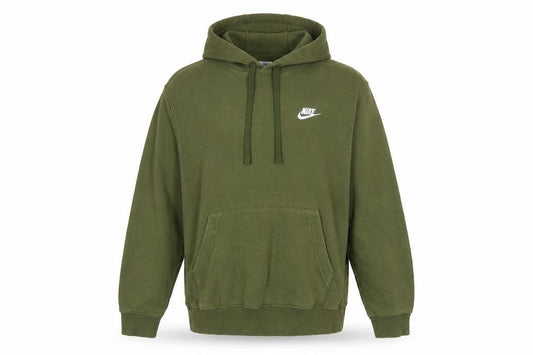 Nike Men's Green Pullover Hoodie Small Regular Fit Logo Fleece