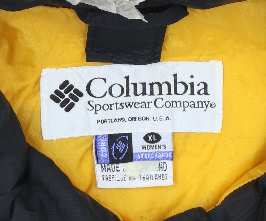 Columbia Women's Yellow XL Waterproof Ski Jacket