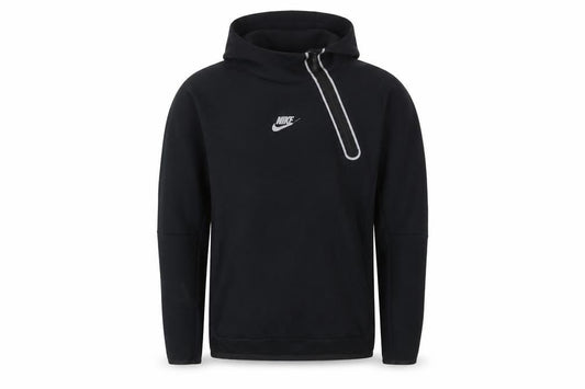 Nike Men’s Black Small Hooded Sweatshirt with 1/4 Zip and Logo Print