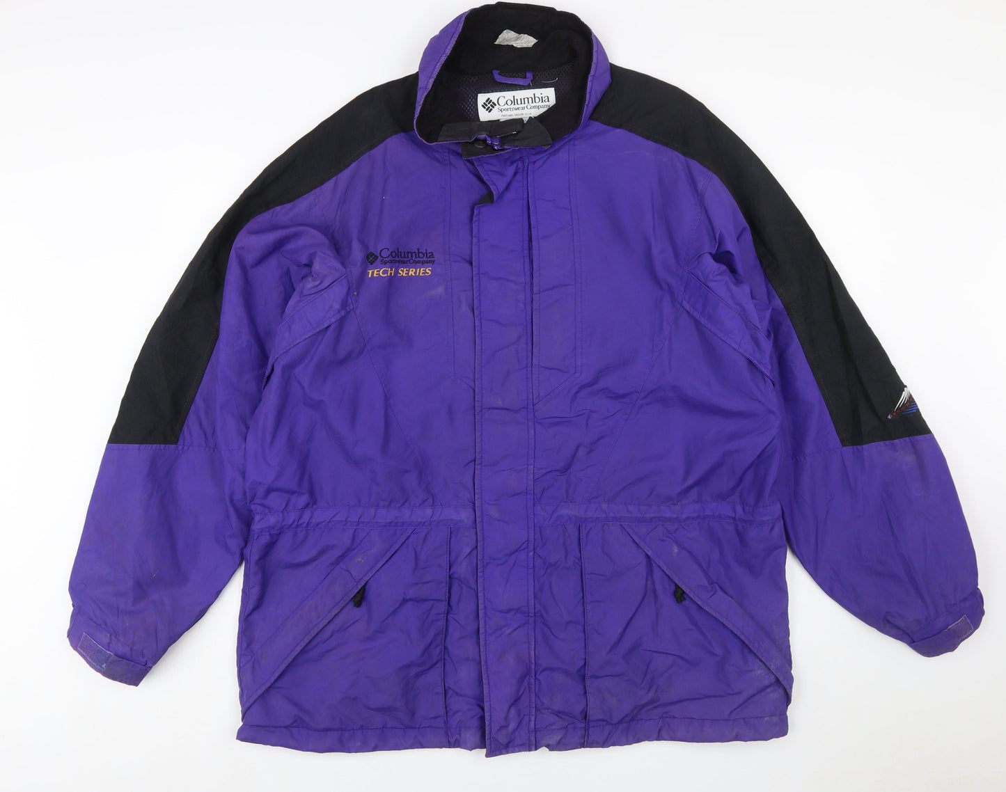 Columbia Men's Purple Tech Series Waterproof Parka Jacket L