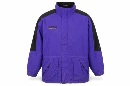 Columbia Men's Purple Tech Series Waterproof Parka Jacket L