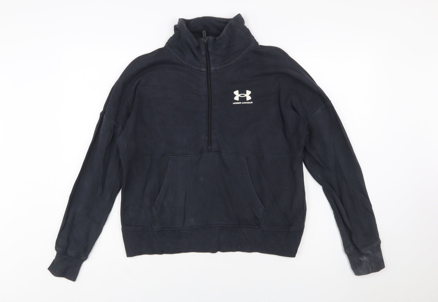 Under Armour Women's Black Small 1/2 Zip Pullover Sweatshirt