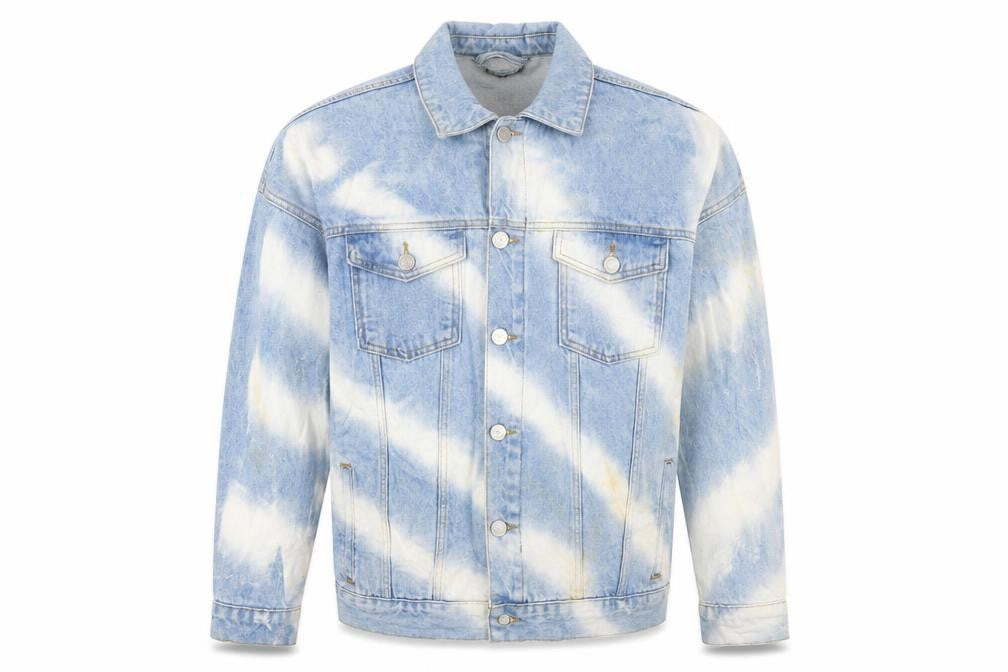 boohooMAN Men's Blue Denim Basic Jacket Size S Regular Fit
