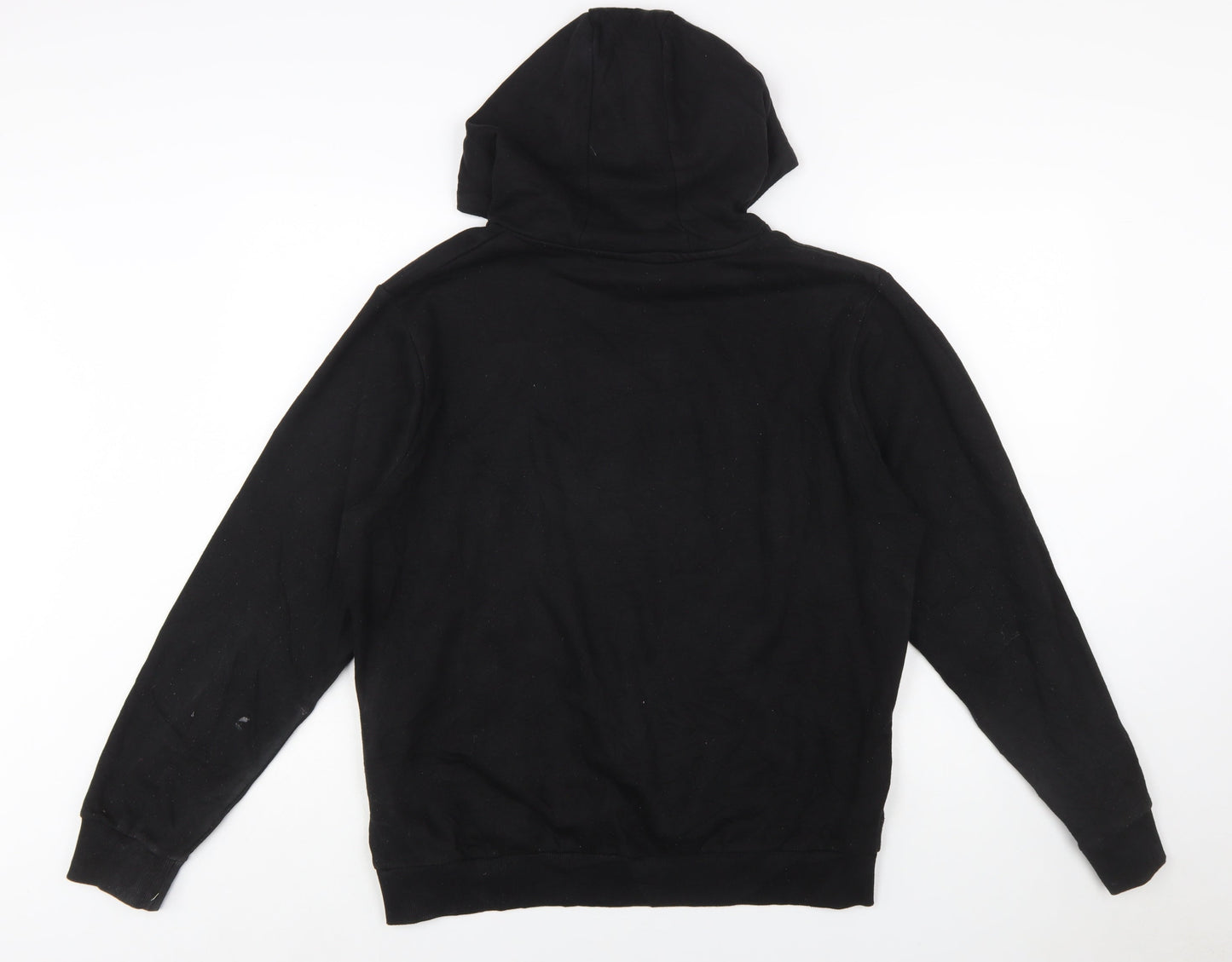 Fila Men's Black Pullover Hoodie M Logo Graphic Sweatshirt