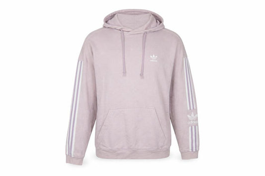 Adidas Womens Mauve Hoodie M Pullover Cotton Blend Hooded Sweatshirt