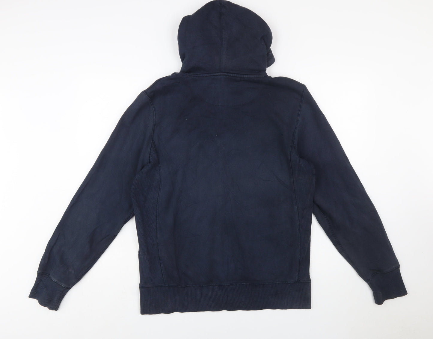 Nike Men's Blue Full Zip Hoodie Size M Cotton Blend Casual