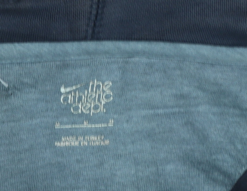 Nike Men's Blue Full Zip Hoodie Size M Cotton Blend Casual